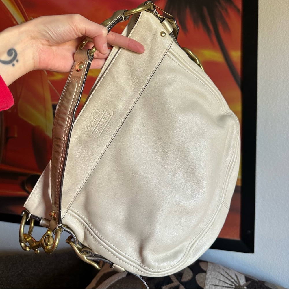 Coach Zoe leather hobo bag